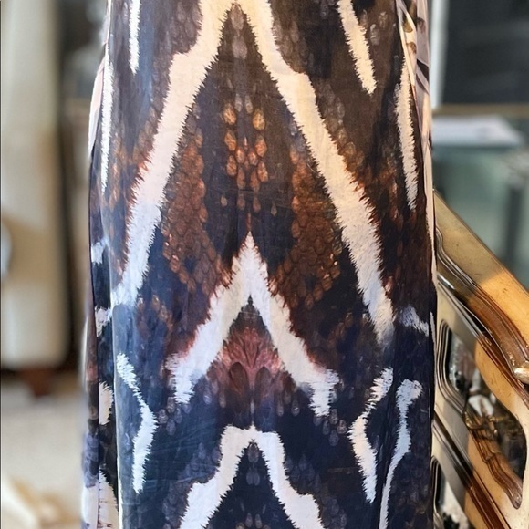 True Colours By La Moda: elegant sequin beaded animal print maxi dress w/pockets - Picture 11 of 14